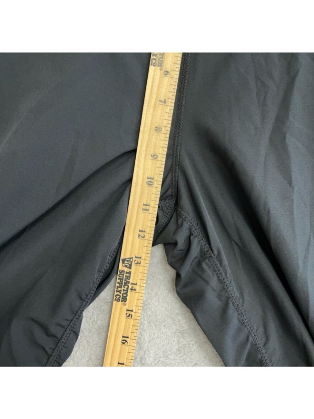 NWOT Kirkland Signature Women's M Active Pants Black Ruched Polyester  P0794 - Picture 7 of 14